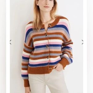 Madewell Striped Cardigan